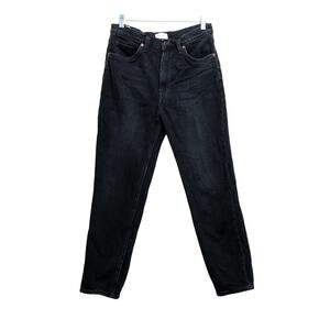 Oak + Fort Essential Slim Straight Jeans Washed Black Sz 29